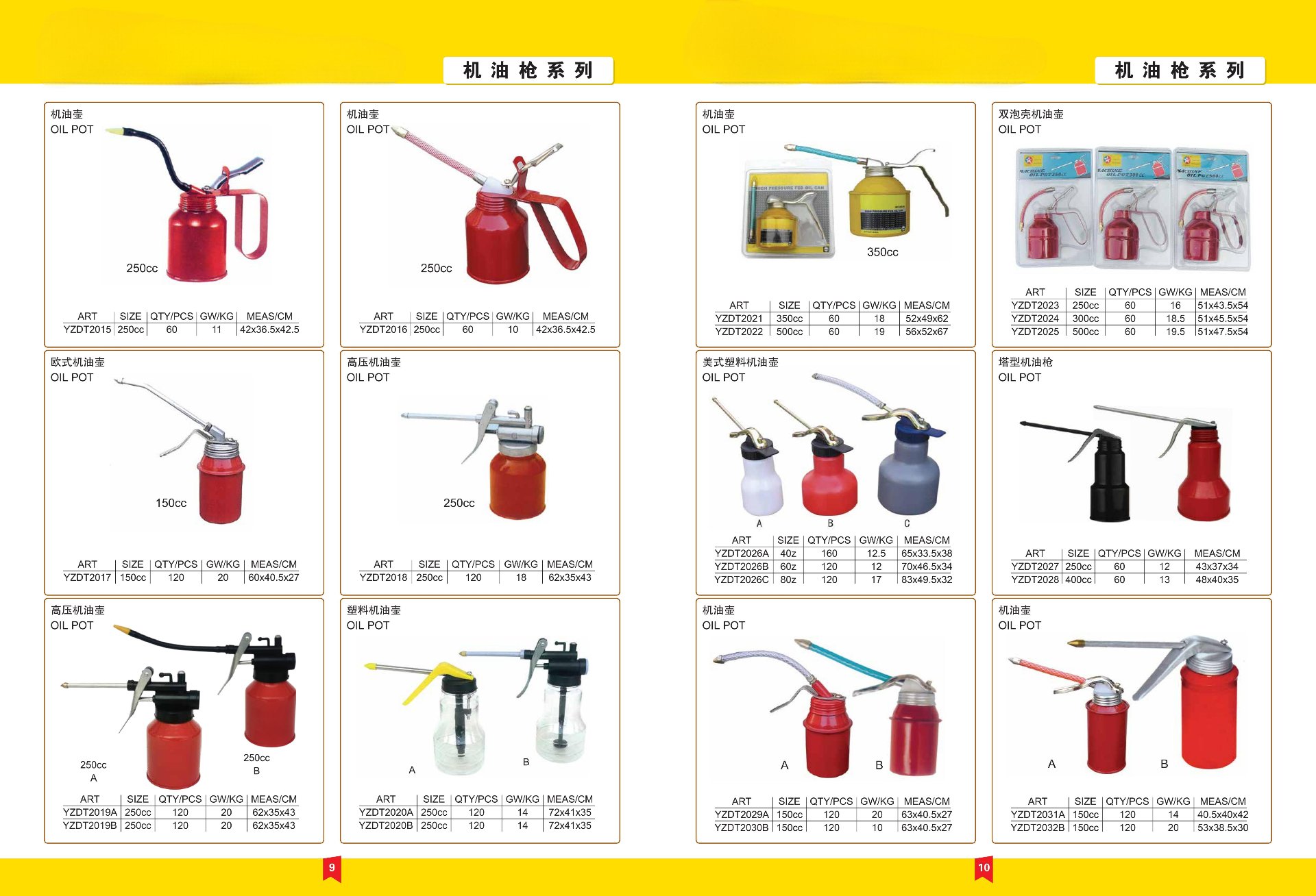 Heavy-Duty Pressurized Oil Pot YZDT2021 &mdash; 350cc Industrial-Grade Oil Pot